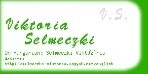 viktoria selmeczki business card